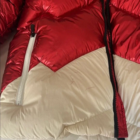 Perfect Moment Men’s Airview Duvet Red and White down Ski Jacket size L large - Picture 5 of 13